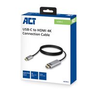 ACT AC7015 USB-C naar HDMI kabel 1,8 meter - thumbnail