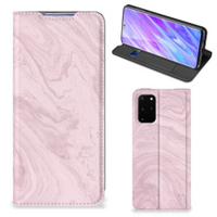 Samsung Galaxy S20 Plus Standcase Marble Pink - Origineel Cadeau Vriendin