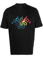 PS Paul Smith t-shirt en coton à imprimé Multibike - Noir