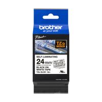 Brother TZESL251 Labeltape zelflaminerend Tapekleur: Wit Tekstkleur: Zwart 24 mm 8 m - thumbnail