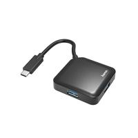 Hama USB-C multiport hub (USB 3.1) 4 poorten, zwart
