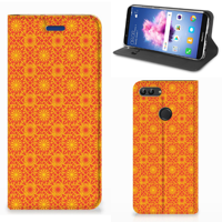 Huawei P Smart Hoesje met Magneet Batik Oranje