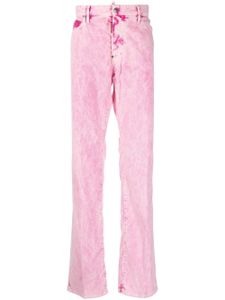 DSQUARED2 pantalon droit à imprimé tie dye - Rose