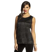 Flapper Top Zwart