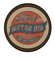 Ford Motor Oil Rond Wandbord 30 cm - thumbnail