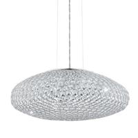 Eglo Kristallen hanglamp Clemente 54cm metaalgrijs 95287