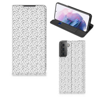 Samsung Galaxy S21 Plus Hoesje met Magneet Stripes Dots - thumbnail