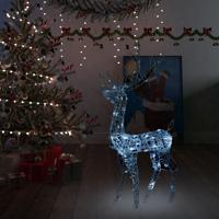 VidaXL Kerstversiering rendier 140 LED&apos;s koudwit 120 cm acryl - thumbnail