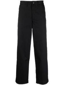 WTAPS pantalon droit à patch logo - Noir