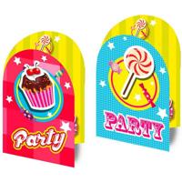 Uitnodigingskaartjes Sweet Party