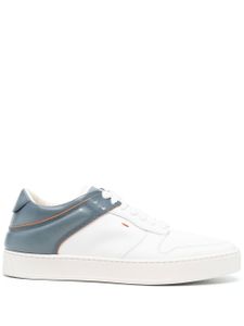 Santoni baskets à design colour block - Blanc