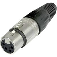 Neutrik NC4FX XLR-connector Bus, recht Aantal polen: 4 Zilver 1 stuk(s) - thumbnail