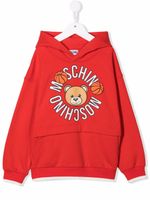 Moschino Kids hoodie à logo imprimé - Rouge