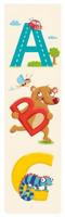 Moses boekenlegger met elastiek alfabet 17,5 x 4,7 cm