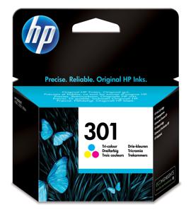 HP 301 originele drie-kleuren inktcartridge