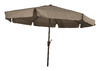 Lesli Parasol 'Libra' kleur taupe, Ø3m