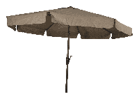 Lesli Parasol 'Libra' kleur taupe, Ø3m