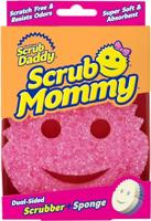 Scrub Daddy Scrub Mommy Schuurspons, pannenreiniger, spons keuken, schoonmaakmiddel met textuurverandering, krasvrije smiley spoelspons, geurbestendige sponzen, serviesspons