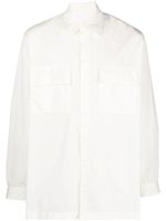 Nike chemise boutonnée à poche plaquée - Blanc