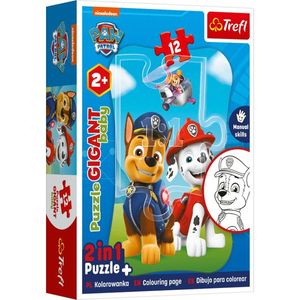 Paw Patrol Inkleur Puzzel - Baby