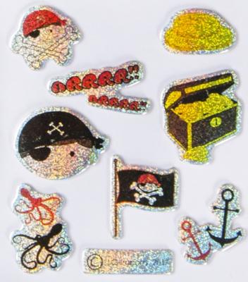 LG-Imports Stickers piraat/ vlag 9 stuks LG-Imports Stickers piraat/ vlag 9 stuks