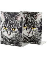 Fornasetti serre livres imprimés "Gatto" - Gris - thumbnail