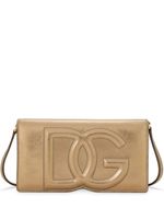 Dolce & Gabbana mini sac en cuir à logo DG - Or