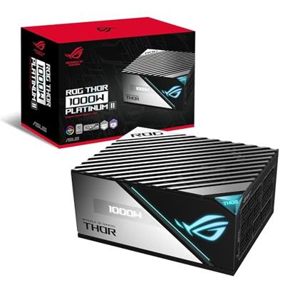 ASUS ROG Thor 1000W Platinum II Voeding (1000W, Aura Sync, OLED-display, 0dB-koeling)