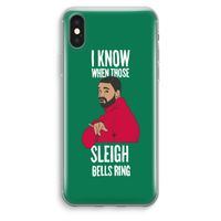 Sleigh Bells Ring: iPhone XS Max Transparant Hoesje - thumbnail