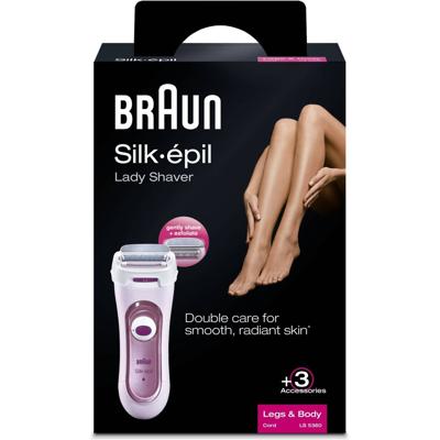 Braun Silk-épil Lady Shaver 5-360 Roze - 3in1 Elek Scheerapparaat, Trimmer En Scrubsysteem Met Snoer Braun Silk-épil Lady Shaver 5-360 Roze - 3in1 Elek Scheerapparaat, Trimmer En Scrubsysteem Met Snoer