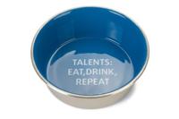 Beeztees voer- en drinkbak talents - hond - rvs - blauw - 20cm