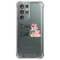 Samsung Galaxy S21 Ultra Stevig Bumper Hoesje i Can