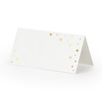 Plaatskaartjes Sterren goud (10st)