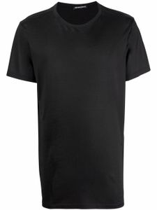 Ann Demeulemeester t-shirt en soie à manches courtes - Noir