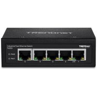 Trendnet TI-E50 netwerk-switch Unmanaged Fast Ethernet (10/100) Zwart - thumbnail