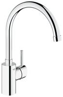 GROHE Concetto keukenkraan - eenhands wastafelkraan (DN 15, hoge uitloop) chroom, 32661001