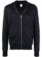 Paul Smith hoodie zippé en maille fine - Bleu