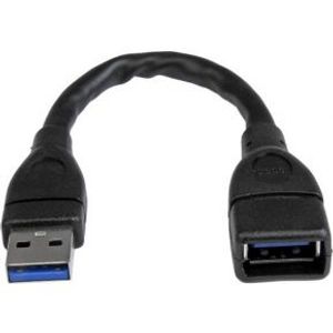 StarTech.com USB 3.0 A naar A verlengkabel mannelijk / vrouwelijk 15cm zwart