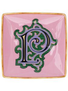 Versace assiestte Holiday Alphabet 'P' - Rose