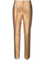 Alberta Ferretti pantalon de costume à taille mi-haute - Or