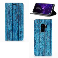 Samsung Galaxy S9 Plus Book Wallet Case Wood Blue