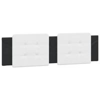 vidaXL Hoofdbordkussen 180 cm kunstleer wit en zwart, hoofdbord kussen, kussen hoofdbord, hoofdbord bed kussen, hoofdeinde kussen