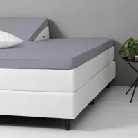 Dekbed-Discounter DD  Splittopper Hoeslaken Katoen - Zilvergrijs 200 x 210