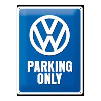 Nostalgic Art - VolkswagenParking Only - Metalen - wandbord - 30x40cm - VW parking only - thumbnail