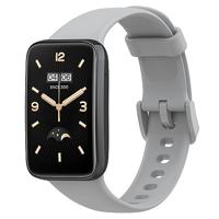 By Qubix - Siliconen sportbandje - Grijs - Compatible met Xiaomi Smart band 7 Pro - Compatible Xiaomi bandje