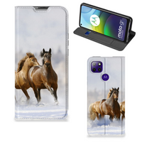 Motorola Moto G9 Power Hoesje maken Paarden - thumbnail