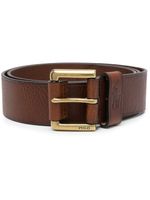 Polo Ralph Lauren ceinture en cuir grainé - Marron