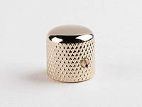 Boston Potiknop, Dome Knob, metaal, goud, 19,0 mm x 19,0 mm, met schroef, 6,1mm schacht