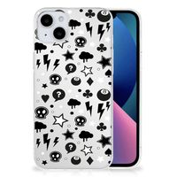 Silicone Back Case iPhone 15 Plus Silver Punk