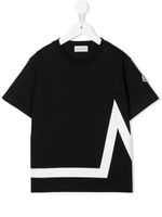 Moncler Enfant t-shirt à logo imprimé - Noir